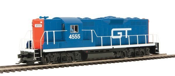 EMD GP9 Phase II with High Hood - Grand Trunk and Western GTW 4555 Standard DC - 10466 : HO