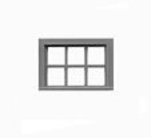 6 Lite Window 40"W x 27" pkg(12) - 8026 : HO