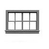 Horizontal Slider Window 52"W x 33"H with Glazing & Shades - 8042 : HO