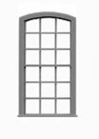9/9 Double Hung Arch Top Windows - 8055 : HO