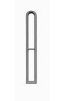 Narrow Round Top Window 12"W x 96"H - 8073 : HO