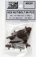 Hex Nut/bolt Pkg(96) -- 4.5 Inch Hex Nut Bolt - 8081 : HO