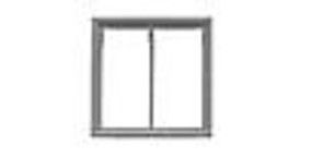 35"W x 35"H 2 Pane Masonry Window With Glazing & Shades - 8107 : HO