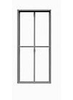 2/2/ Double Hung Masonry Windows 42"W x 91"H with Glazing & Shades - 8115 : HO