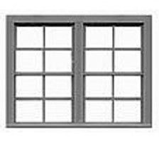 4/4 Double Unit Window 80"Wx62"H - 8137 : HO
