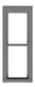 1/1 Double Hung Window - 8236 : HO