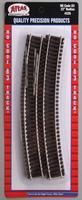 Code 83 Sectional Track Curved Sections 22 Inch Radius Pkg(6) - 535 : HO