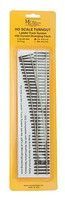 Code 83 Ladder Track System Turnout #5b Left Hand Curved Diverging Track - 14712 : HO