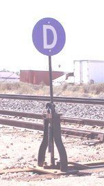 Painted Brass High Star Type Derail w/Blue Target -2917 : N