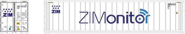 40' Refrigerated Container ZIM Set 1 ZMOU 8817369, 8817395, 8817414 - 50006004 : N