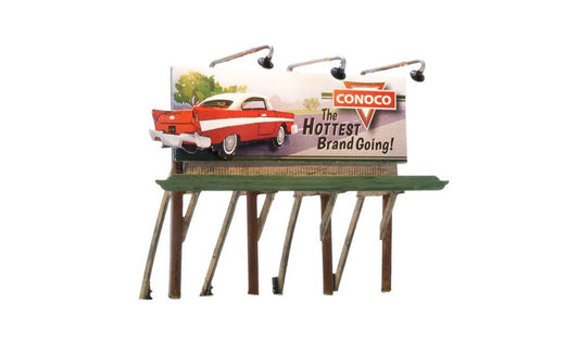 Lighted Billboard - Just Plug -- Conoco The Hottest Brand Going! - JP5793 : HO