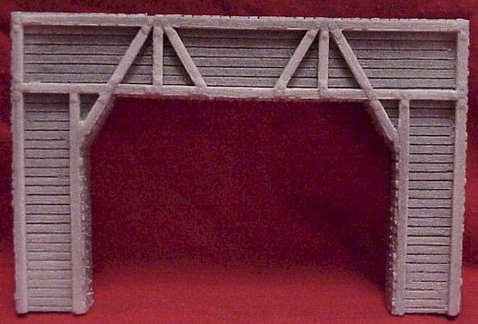 Timber Double Track Tunnel Portal - 102 : HO