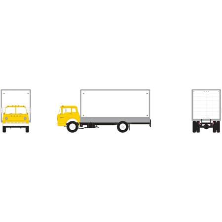 Ford-C Box Van, Yellow - 2747 : HO