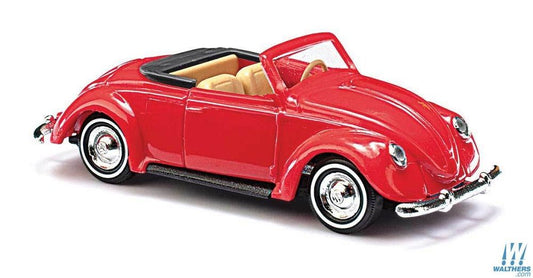1949 Volkswagen Beetle Convertible Top Down, Red/Black Top - 46723 : HO