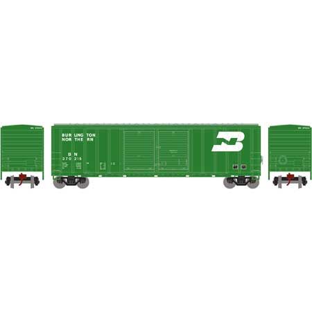 50 FT FMC Double Door Box Burlington Northern BN 370215 - 17534 : N