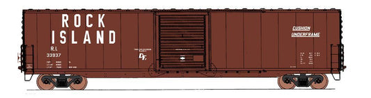 60' PS-1 Single-Door Boxcar - Rock Island RI - 46918 : HO