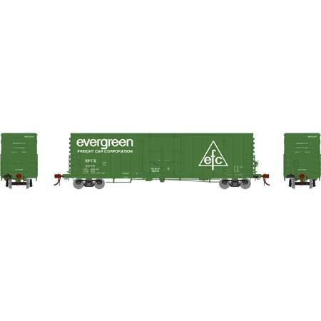 50' PC&F Riveted Box with 10 Ft 6 inch Door Evergreen Freight Car Corp. EFCX 2777 - G26798 : HO