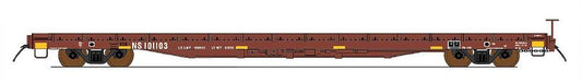 60' Wood Deck Flat Car Norfolk Southern NS - 46419 : HO