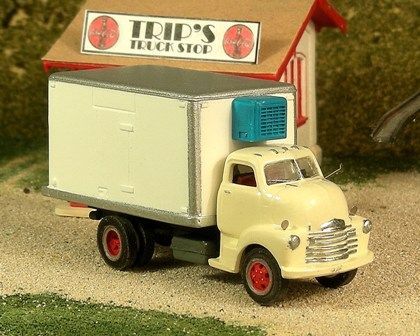 1948-1953 Chevy COE Refrigerated Truck Resin Kit - V312 : HO