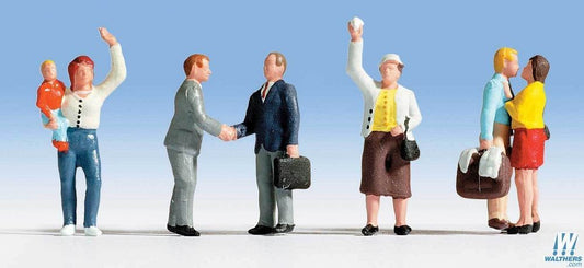 Travelers Saying Farewell, pkg (4) - 6054 : HO